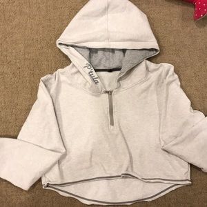 Ptula Grey cropped hoodie